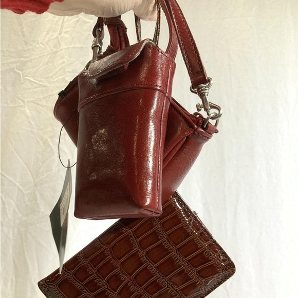 NWT 3 New Mini Leather, Faux Croc Minaudiere Coin/Card Holders - Picture 4 of 12